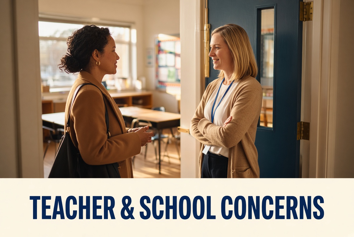 Teacher & School Concerns guides for CCSD parents